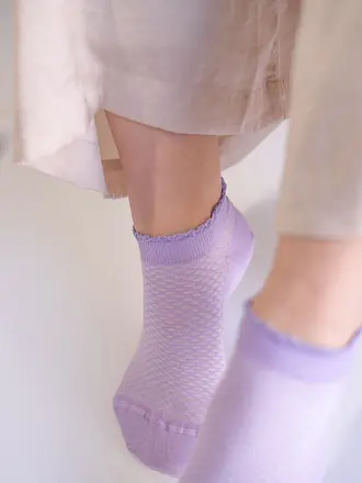 OOLEY | Lot de 2 paires de chaussettes ELEGANT S. Lime/Blanc | lila